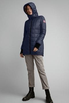 Chamarras Canada Goose Mujer Mexico - Ellison Chaqueta De Plumas Azul Oscuro Marino FA7046213